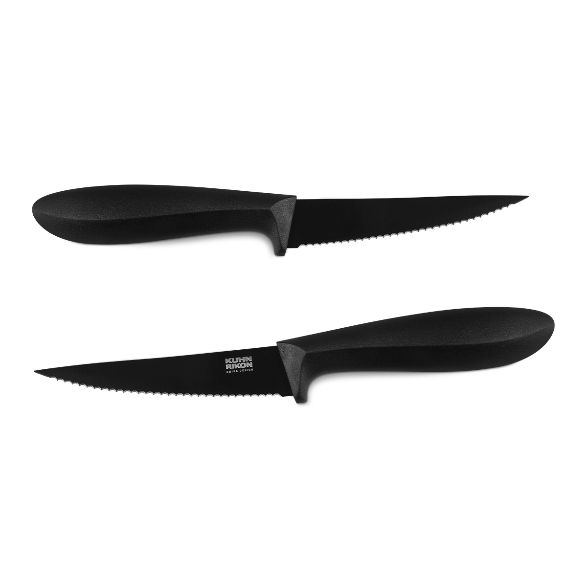 KUHN RIKON COLORI®V Steakmesser 2er Set, schwarz