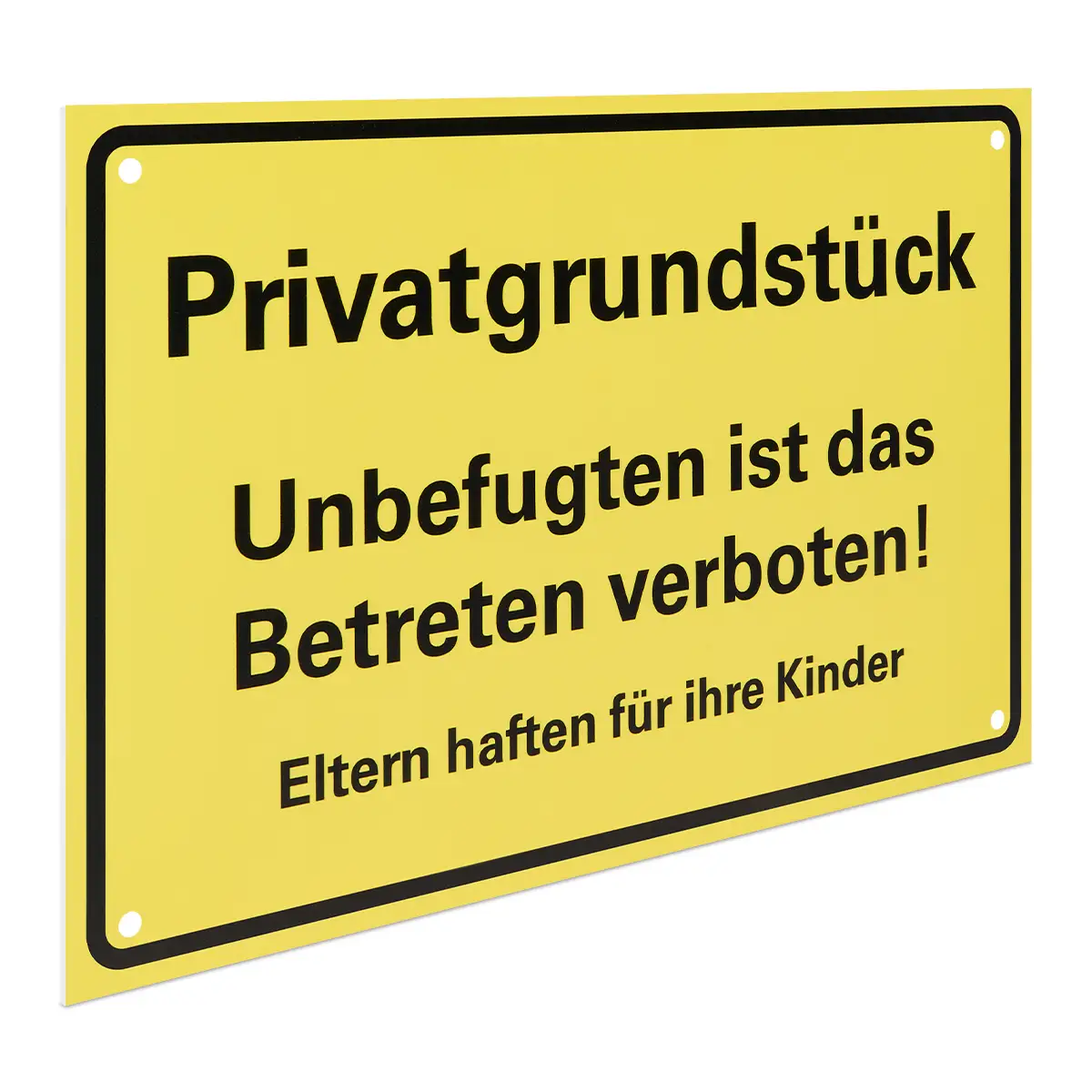 Schild - Privatgrundstück