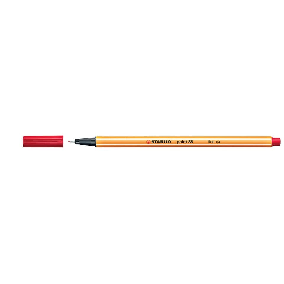 Fineliner point 88®, 0,4 mm, rot