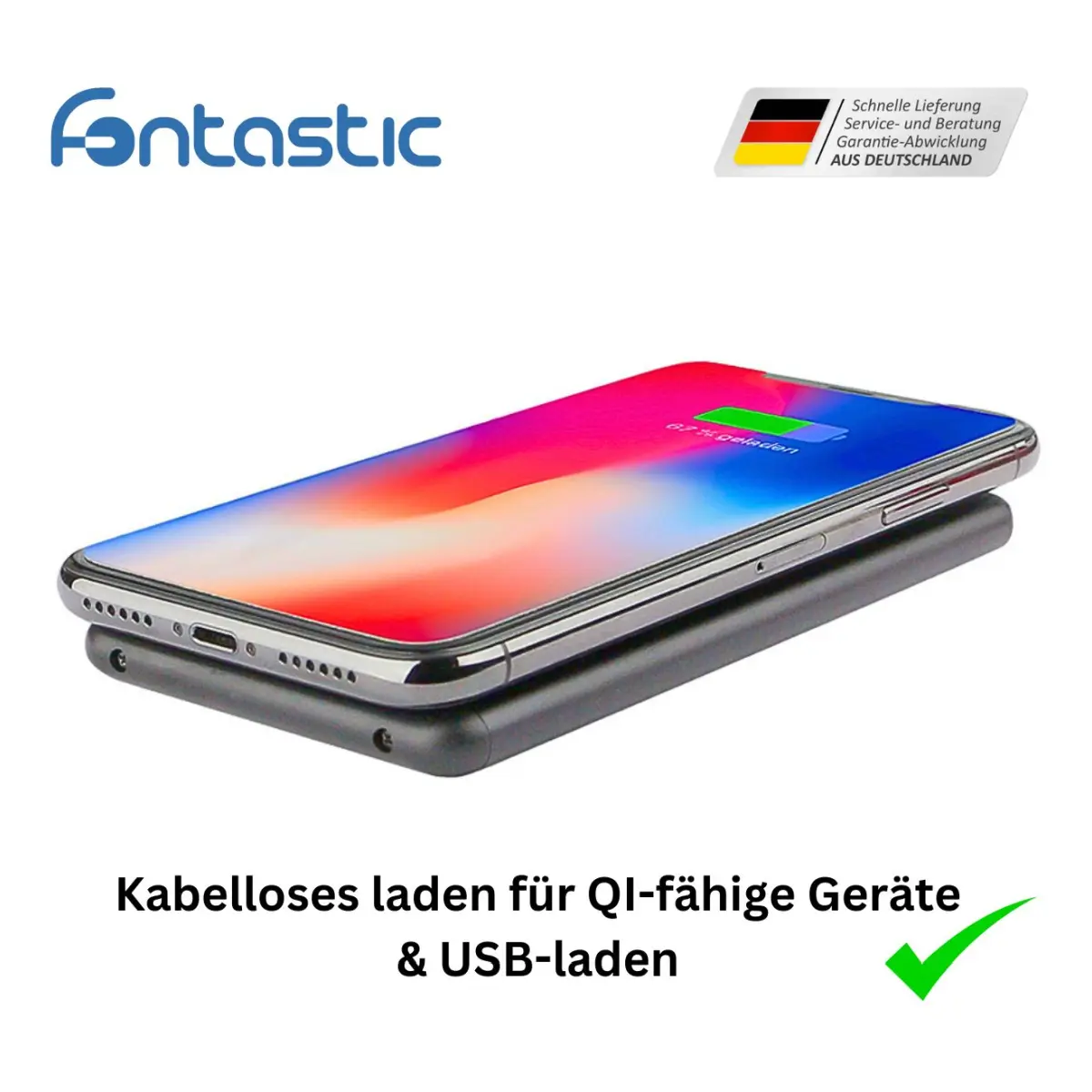 Fontastic Saugnapf Power Bank Ventu 5.000mAh schwarz