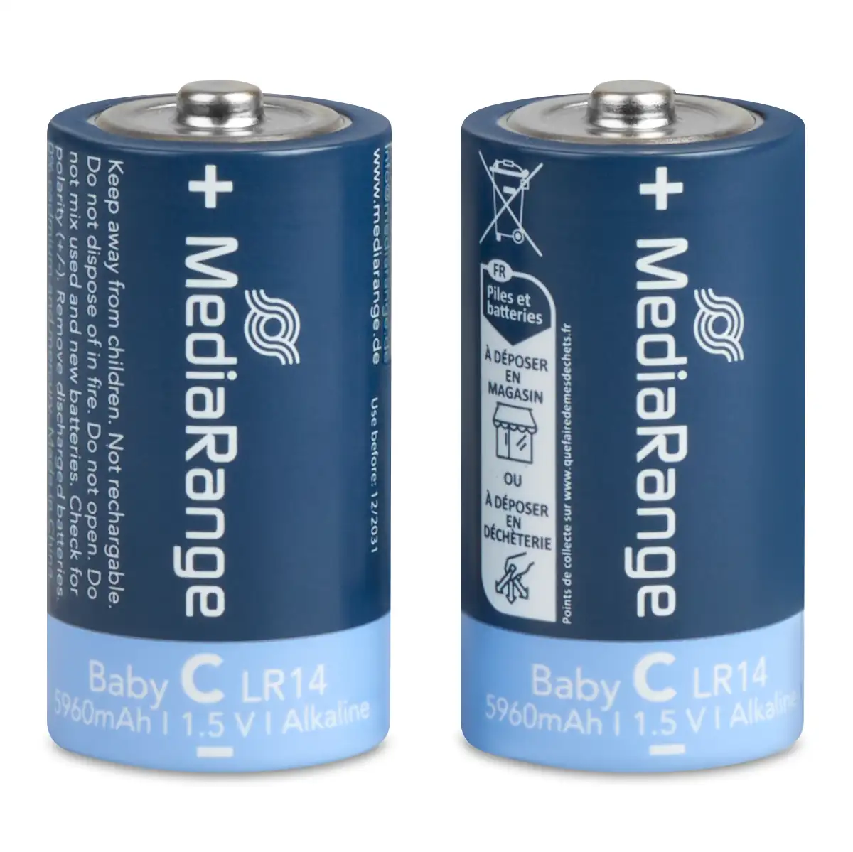 MediaRange Batterien 'Baby C | LR14' 1,5V 2 Stück