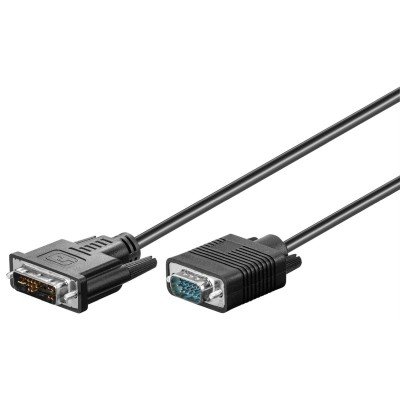 DVI-I/VGA Full HD Kabel, vernickelt