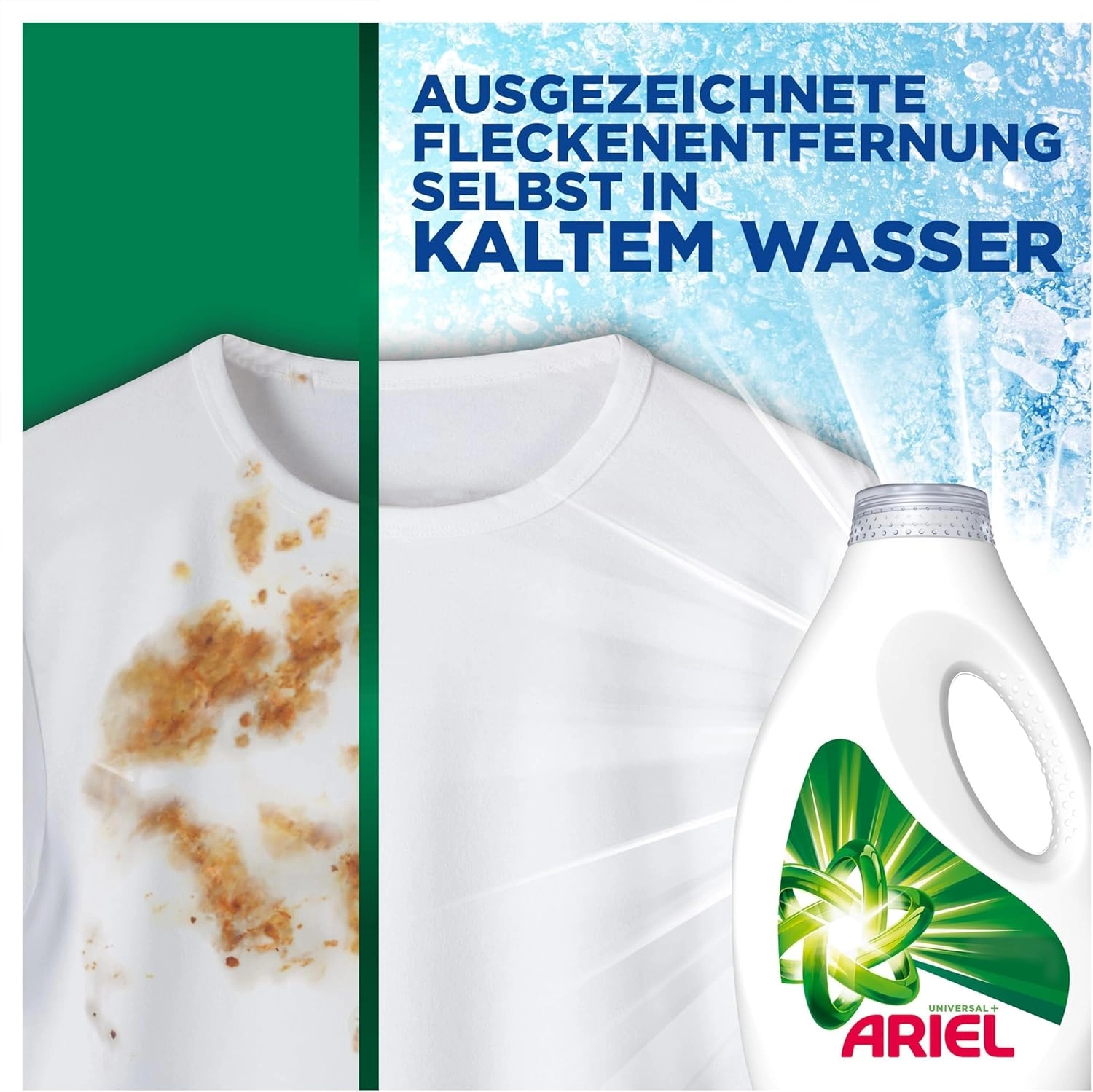 Ariel Universal +Strahlend Rein 5 ltr , 100 Waschladungen , Sondergröße