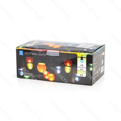 Aigostar LED Lichterkette bunt, 8m