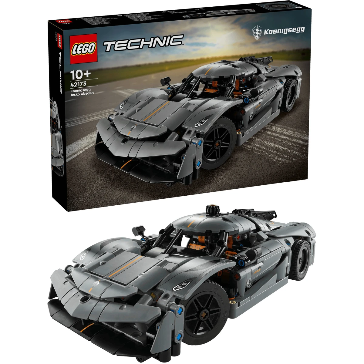 LEGO® Technic Koenigsegg Jesko Absolut Supersportwagen in Grau 42173