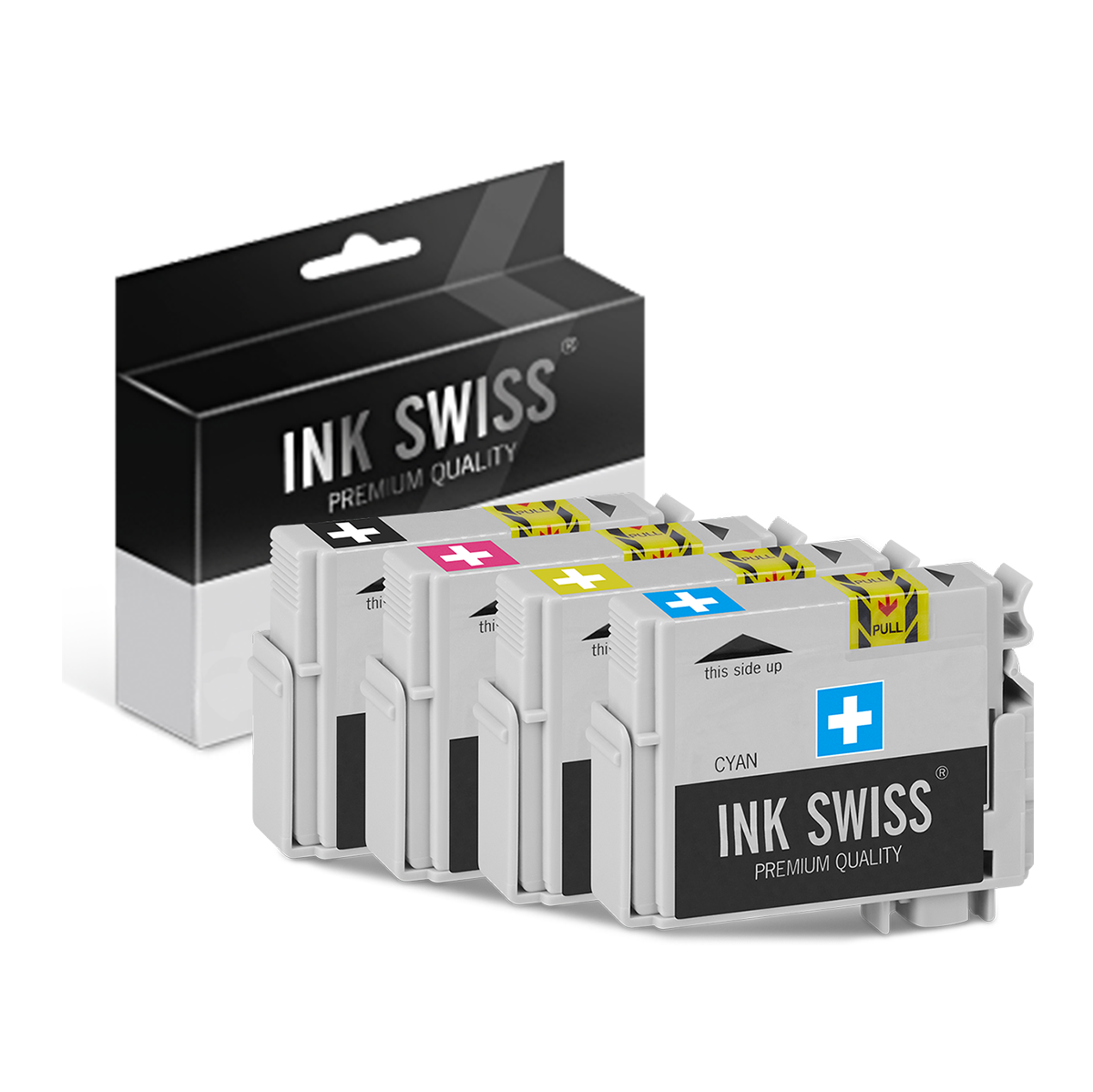 Epson 604 - alternative Patrone MultiPack 'schwarz cyan magenta gelb' 1550 Seiten - InkSwiss