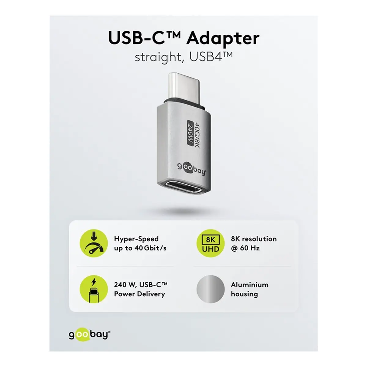 USB-C™-Adapter gerade, USB4™