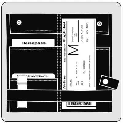 Veloflex Organisationstasche VELOBAG® Komfort - 120 x 210 mm, schwarz