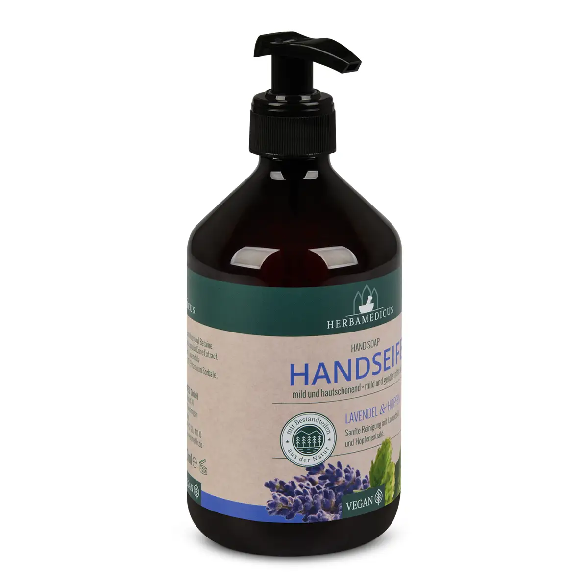 Herbamedicus Handseife 500ml Lavendel & Hopfen