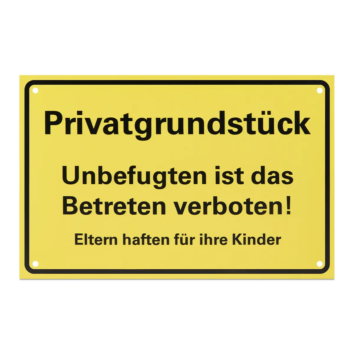 Schild - Privatgrundstück