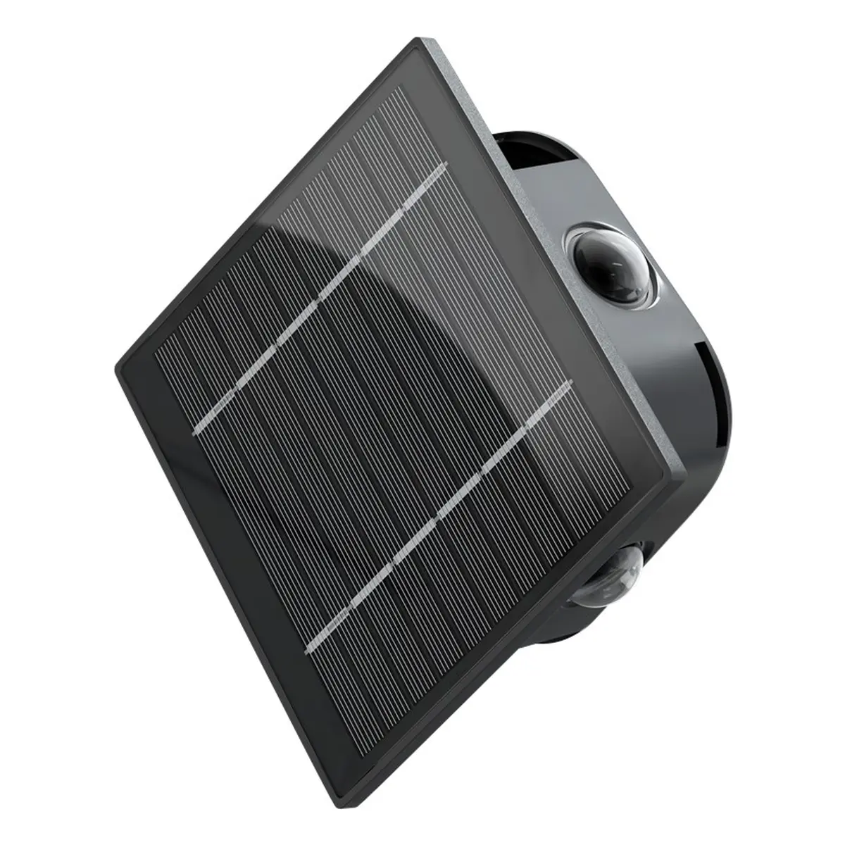 LED-Solar-Wandleuchte Rhombus, schwarz