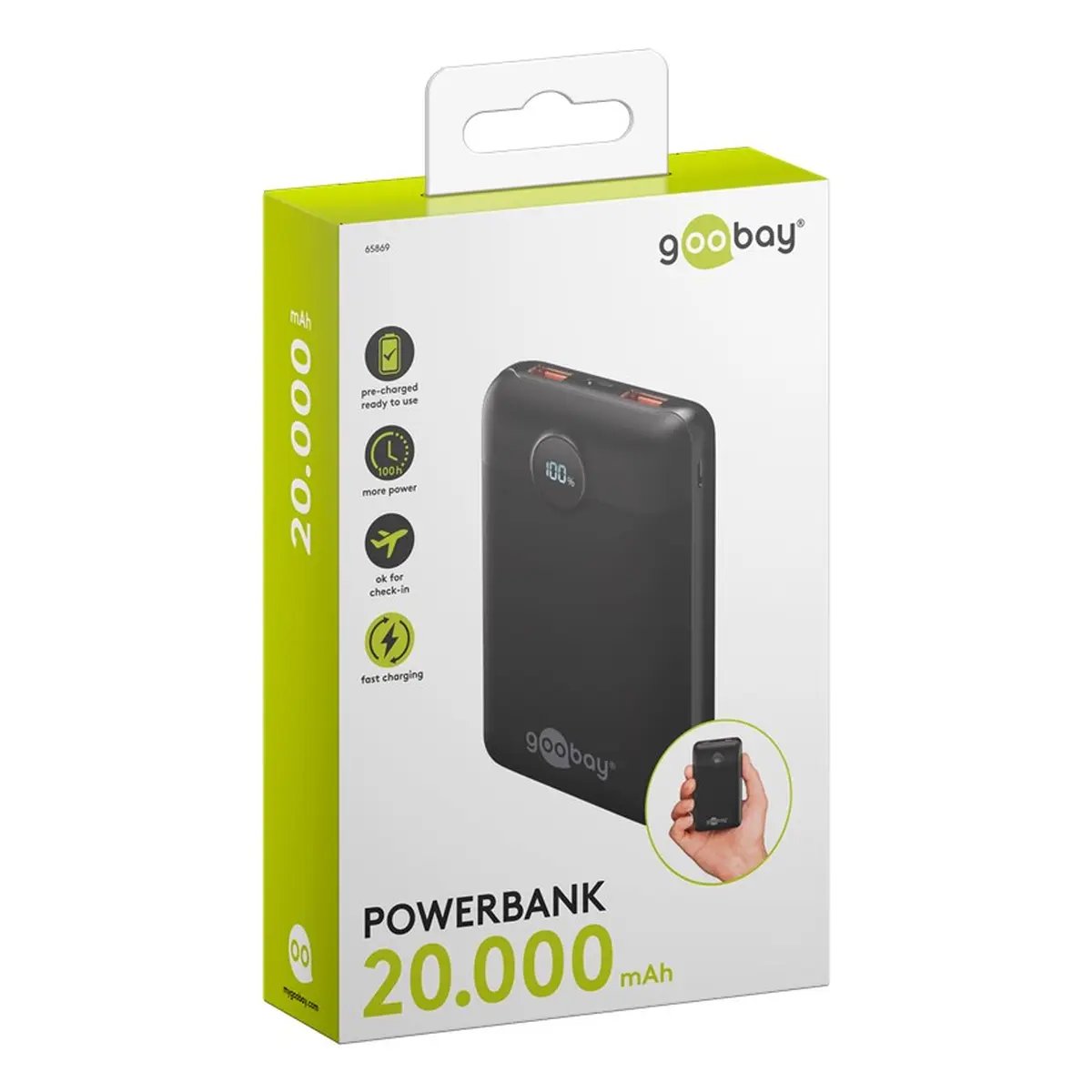 Goobay Powerbank 20.000 mAh