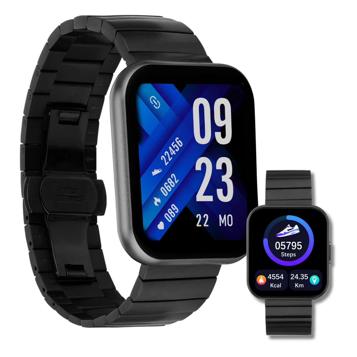 XCOAST IVE 2 Metall Smartwatch & Fitness Tracker