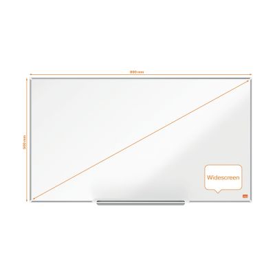 nobo Whiteboardtafel Impression Pro NanoClean™ - 89 x 50 cm, lackiert, weiß