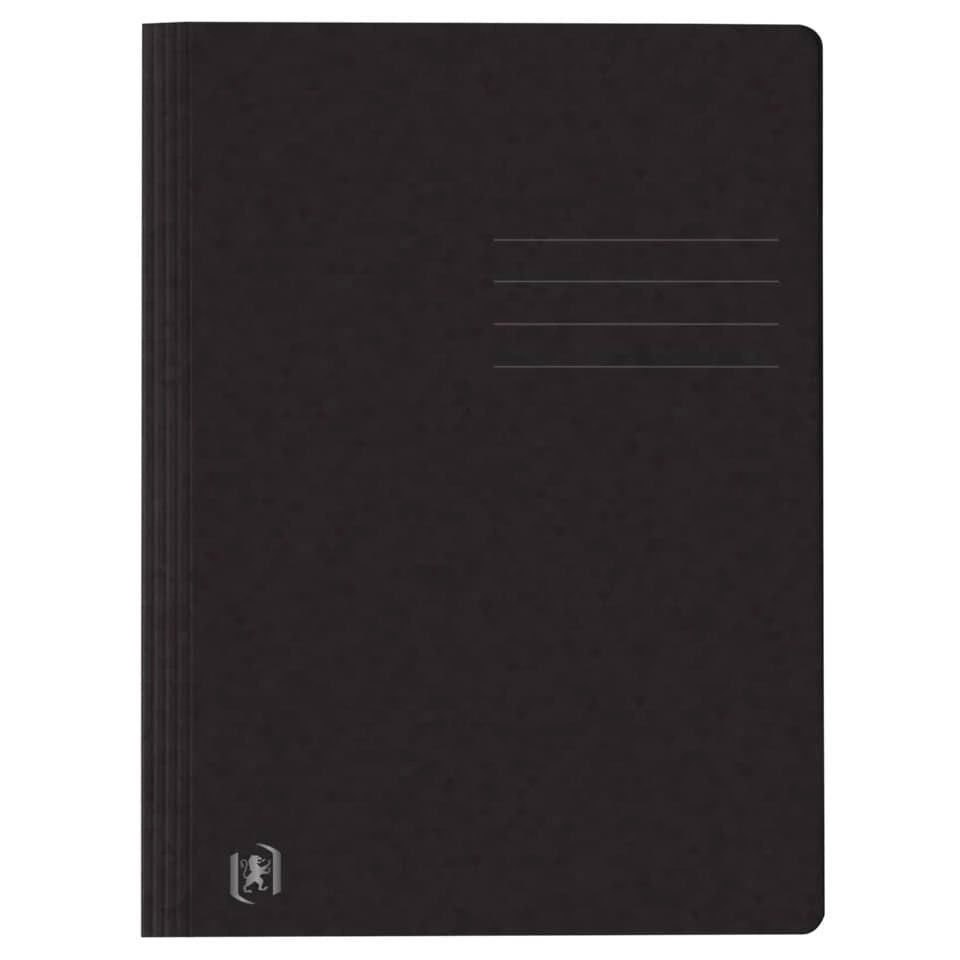 OXFORD Schnellhefter TOP FILE+ - A4, Karton 390g/qm, kfm. und Amtsheftung, schwarz